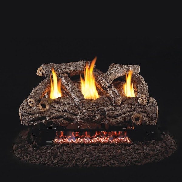 Flowers First Feal Fyre 24 in. G9 Series Golden Oak Designer Vent Free Log Set FL2541315 - main